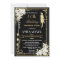 Pearls Floral Art Deco Gatsby Birthday ANY AGE Inv