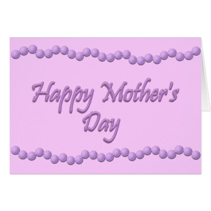 Pearls for Mother's Day  customize inside Cards