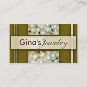 Pearls Jewelry Business Cards
