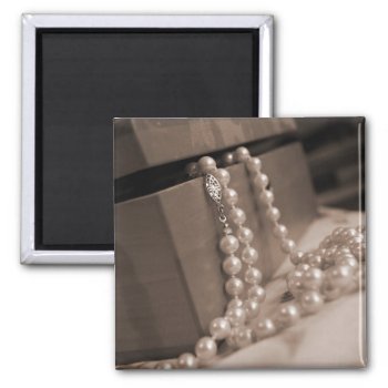 Pearls Magnet by AllyJCat at Zazzle