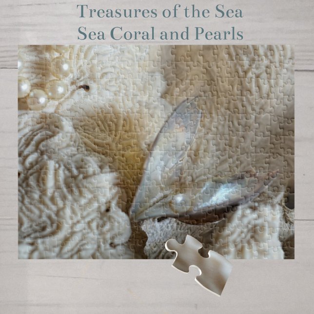 Pearls, Oyster and Sea Coral Photographic  Jigsaw Puzzle (Creator Uploaded)