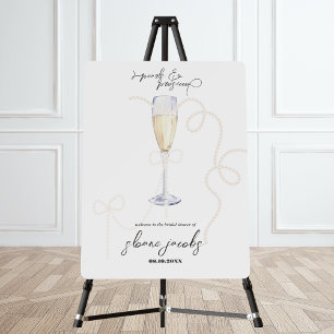 Pearls, Petals + Prosecco Pearl Bridal Shower Foam Board
