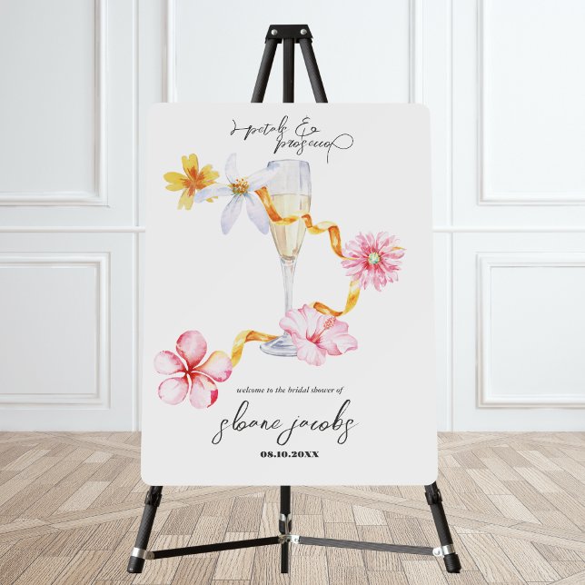 Pearls, Petals & Prosecco | Petals Welcome Sign (Creator Uploaded)