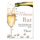 Pearls & Prosecco Bachelorette Mimosa Bar  Sign