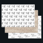 Pearls & Prosecco Black Bow Bridal Shower Wrapping Paper Sheets<br><div class="desc">Add a touch of glam to your bridal shower with this elegant "Pearls & Prosecco" design featuring a champagne flute with bubbly, draped pearls, and a chic black satin bow. Perfect for a modern and stylish bridal brunch or bubbly-themed celebration. Personalize easily with your own text. Ideal for invitations, welcome...</div>