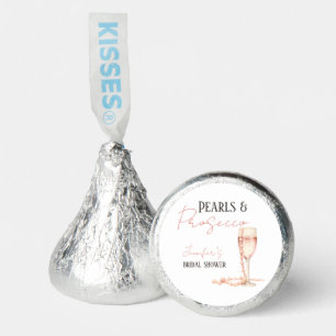 Pearls & Prosecco Blush Pink Bridal Shower Hershey®'s Kisses®