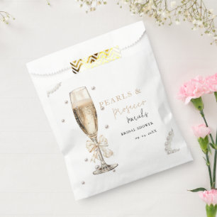 Pearls & Prosecco Bridal shower Favor Bag