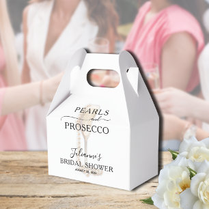 Pearls & Prosecco Bridal Shower Favor Boxes