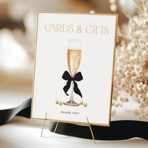 Pearls & Prosecco Bridal Shower Favors Sign