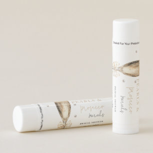 Pearls & Prosecco  Bridal shower Lip Balm