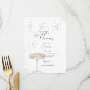 Pearls & Prosecco Bridal Shower Menu