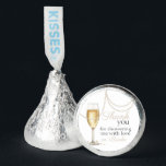 Pearls Prosecco elegant Bridal Shower thank you Hershey®'s Kisses®<br><div class="desc">#zazzlemade</div>