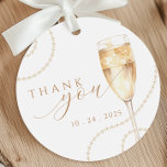 Pearls & Prosecco Gold Bridal Shower Favor Tags<br><div class="desc">Add a touch of elegance to your bridal shower favors with these Pearls & Prosecco tags. Featuring gold pearl details and refined script,  they’re the perfect finishing touch for a chic and stylish celebration.</div>