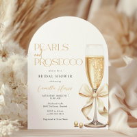 Pearls & Prosecco Gold Minimal Bridal Shower