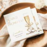 Pearls & Prosecco Gold Minimal Bridal Shower Napkins<br><div class="desc">Pearls & Prosecco Gold Minimal Bridal Shower Napkins.</div>