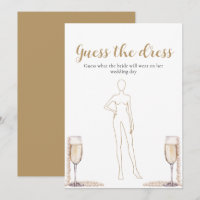 Pearls Prosecco Guess The Dress Bridal Shower Game