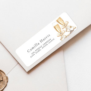 Pearls & Prosecco Return Address Label