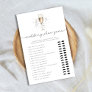 Pearls & Prosecco Wedding Shoe Bridal Shower Game