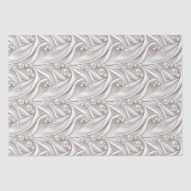 Pearls & Satin Tissue Paper (Front)