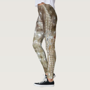 pearls sheen leggings