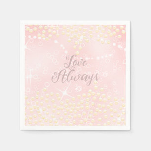 Pearls Shine Peach  Napkins