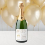 Pearls Sparkling Wine Label<br><div class="desc">Elevate your celebration with our Pearls Sparkling Wine Label. Featuring delicate watercolor boho chic cream and tan florals adorned with lovely pearls and gold-dusted champagne glasses, this collection exudes timeless sophistication. Perfect for a champagne brunch affair, this collection sets the tone for an unforgettable gathering filled with laughter and love....</div>