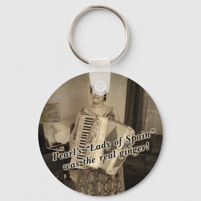 Pearl's the Real Ginger Keychain (Front)
