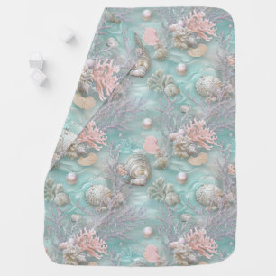 Pearls Under The Sea Baby Blanket