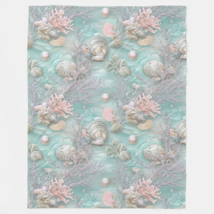 Pearls Under The Sea Fleece Blanket