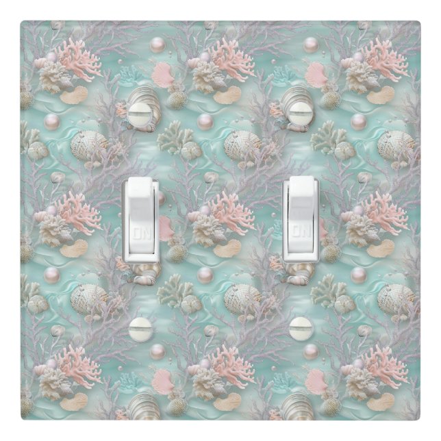 Pearls Under The Sea Light Switch Cover (In Situ)