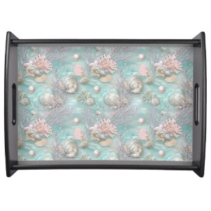 Pearls Under The Sea Serving Tray
