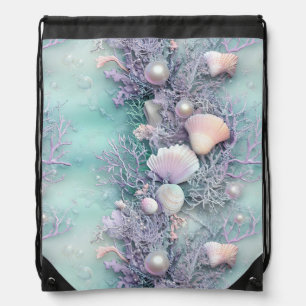 Pearls; Under The Sea Set of Car Mats Drawstring Bag