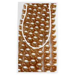 Pearls - vintage jewelry small gift bag