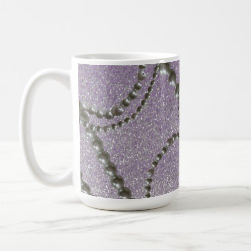 Pearls with Mauve Metallic Fleck Coffee Mug