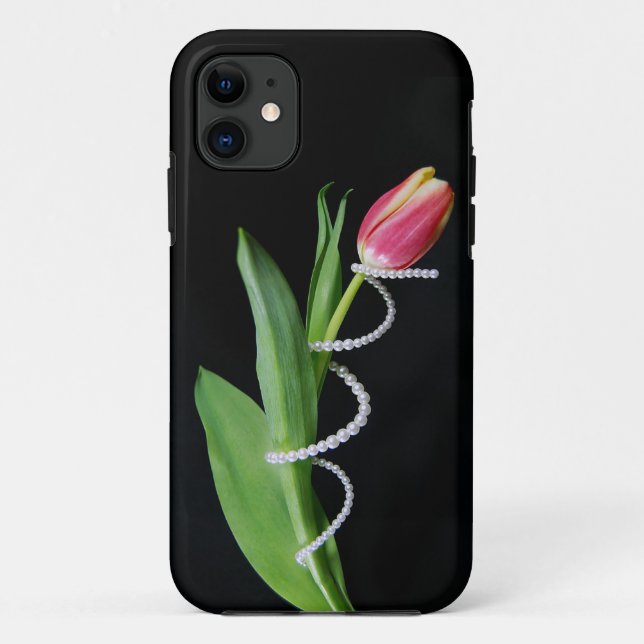 pearls wrapped around tulip Case-Mate iPhone case (Back)