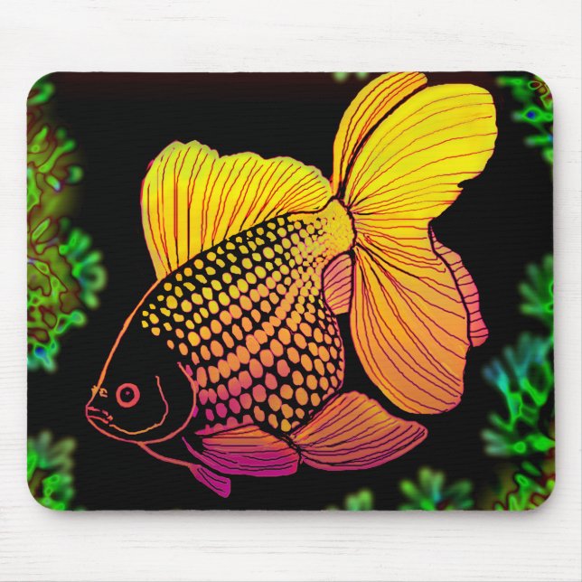 Pearlscale Goldfish Mousepad (Front)