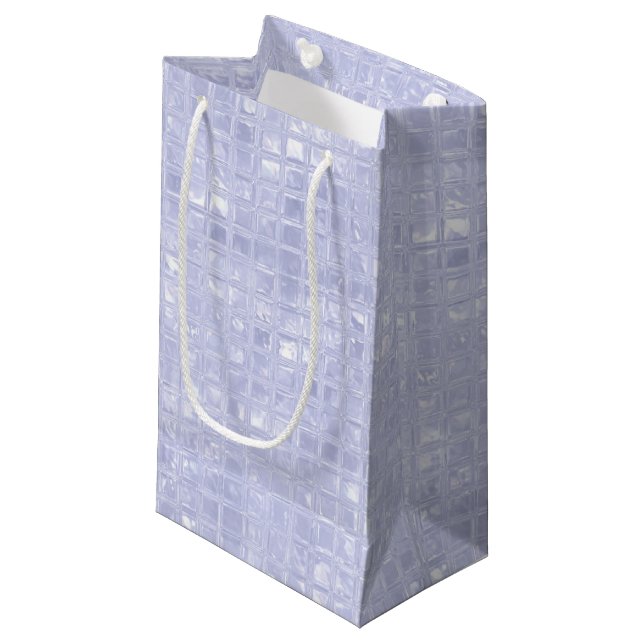 Pearly Blue Gift Bag (Front Angled)