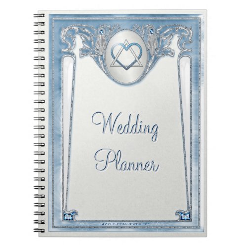 Pearly Blue Wedding Planner _ Personalized Notebook