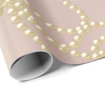 Pearly Pearls Ivory Creamy Bridal Wedding Birthday Wrapping Paper<br><div class="desc">Florence design 
delicate classic pearls</div>