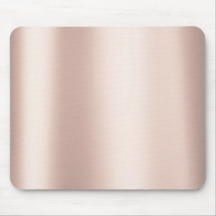 Pearly Pink Rose Ballet Blush Gold Metallic Mouse Pad