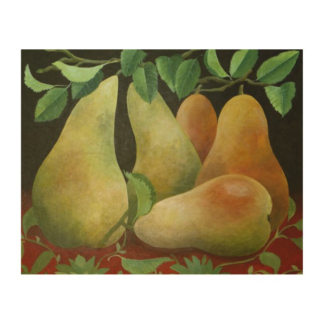 Pears 2014 wood wall art (Front)