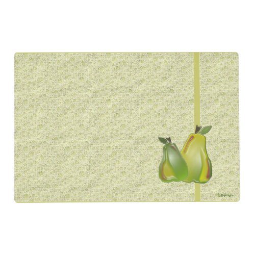 Pears 2 sided placemat