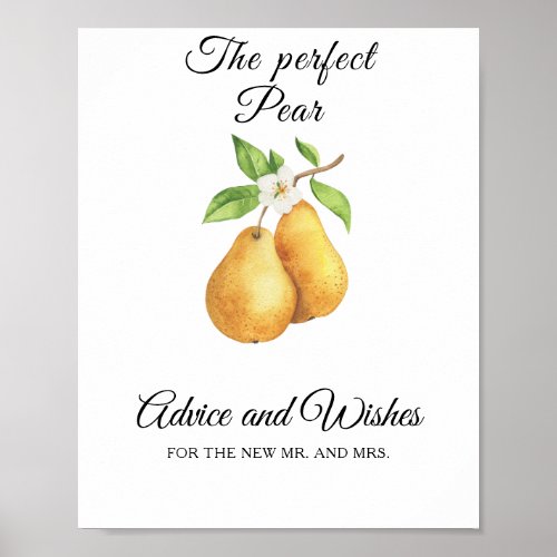 Pears - Advice and Wishes for Newlyweds