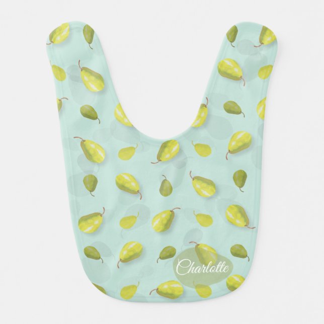Pears Baby Bib (Front)