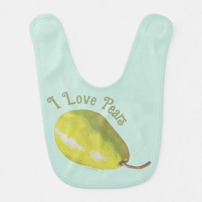 Pears Baby Bib (Front)