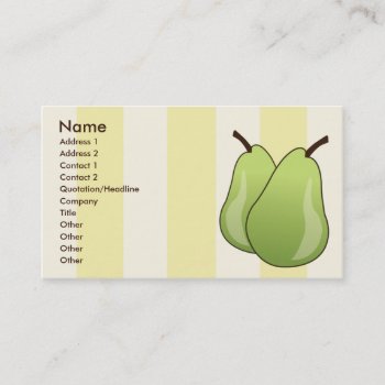 Pears - Business Business Card by ZazzleProfileCards at Zazzle