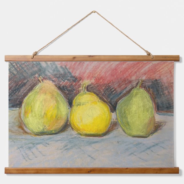 Pears by Barb Hanging Tapestry (Front)