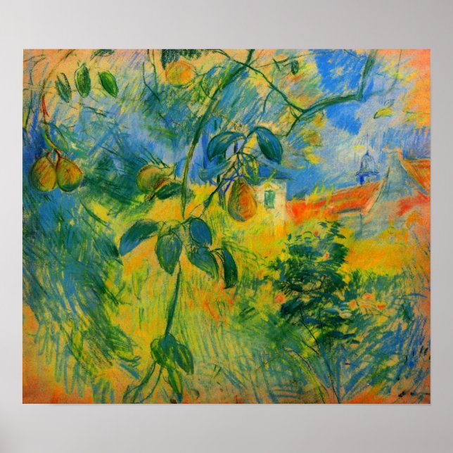 Pears by Berthe Morisot Poster (Front)