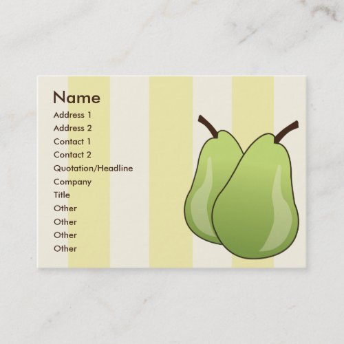 Pears - Chubby Business Card