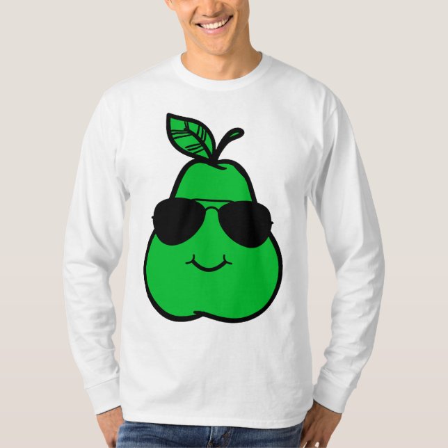Pears Cool Pear Fruit T-Shirt (Front)
